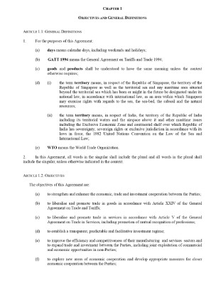 OBJECTIVES AND GENERAL DEFINITIONS